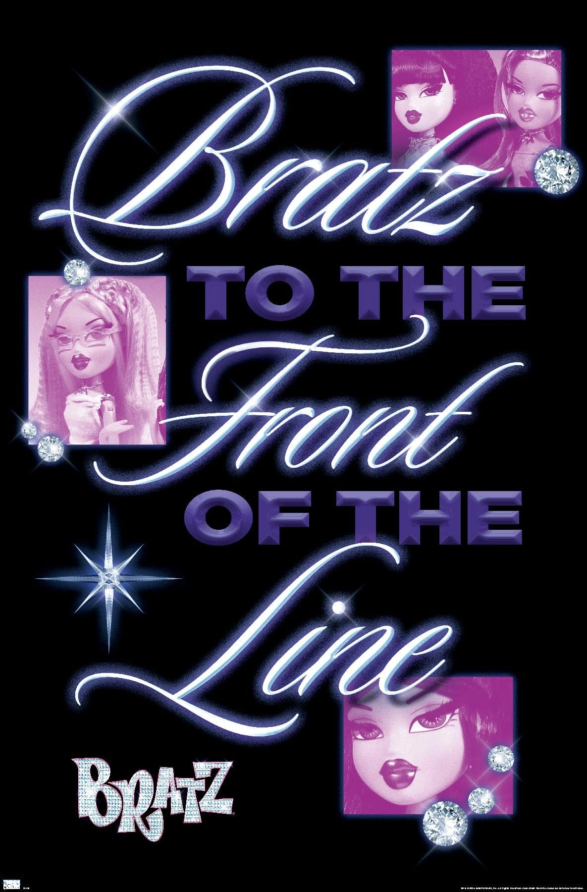 Trends International Bratz: Girls Nite Out - Front Of The Line Wall Poster - Paper 22.4\"L x 14.7\"W