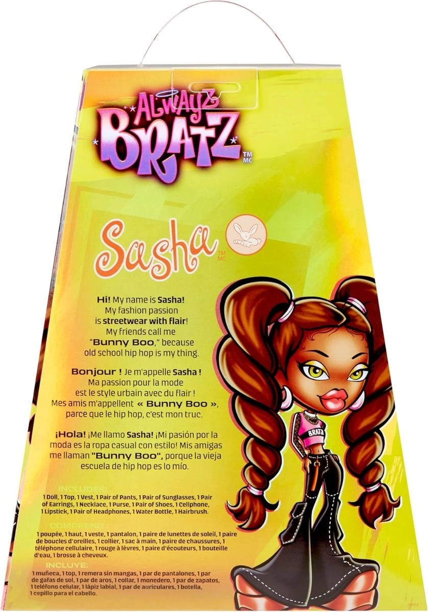 Sasha Fashion Doll - Alwayz 10 Accessories Poster Ages 6+