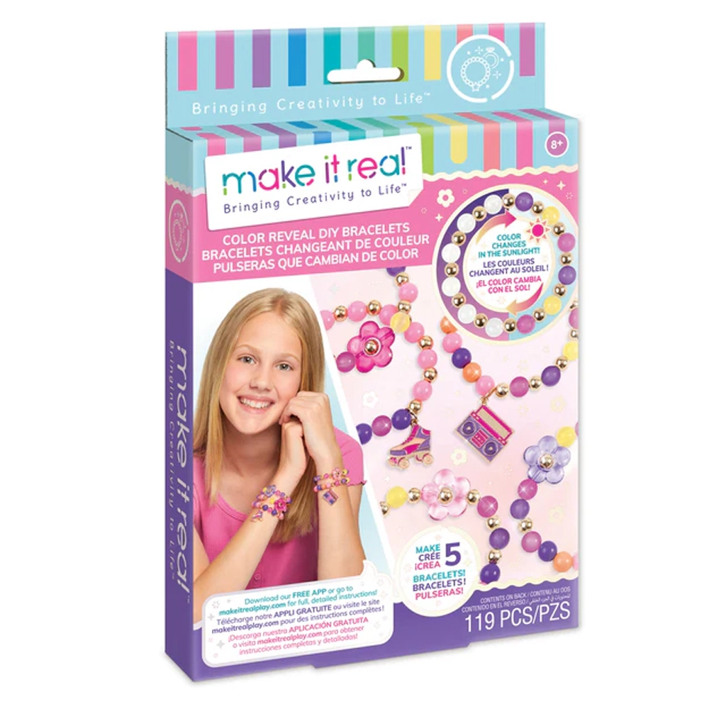 Make it Real Color Reveal DIY Bracelets Kit - 119pcs