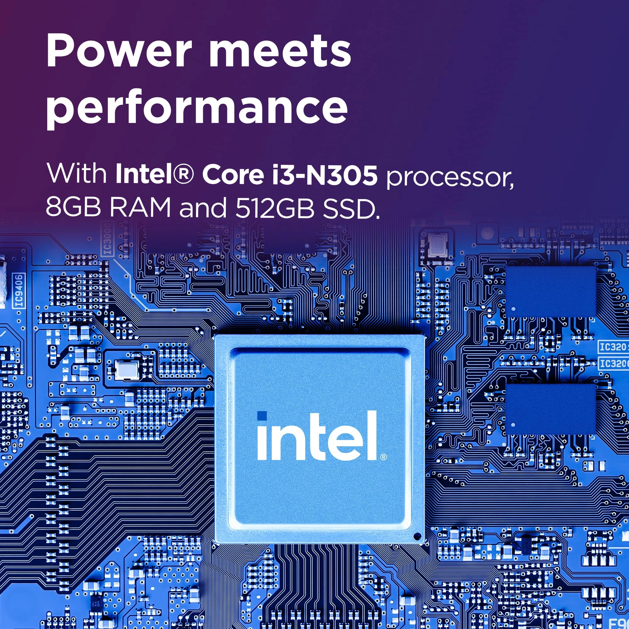 A100 - 8GB 23.8inch Intel® Core™ i3-N305
