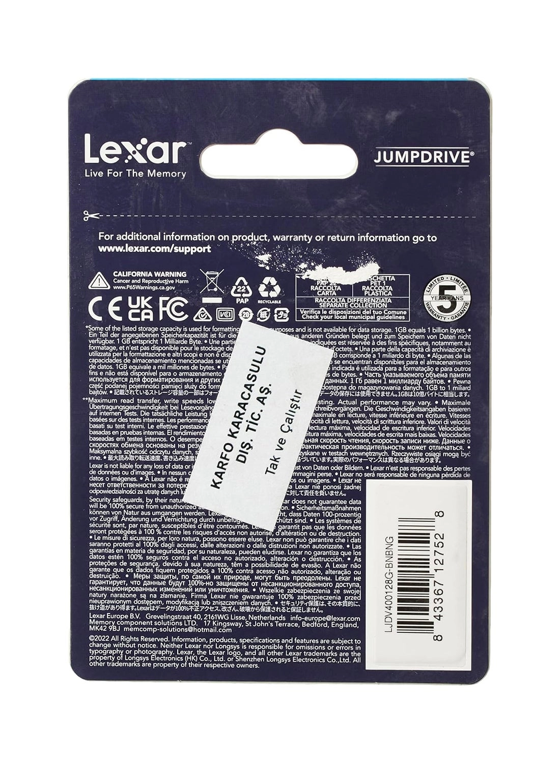 JumpDrive V400 128GB