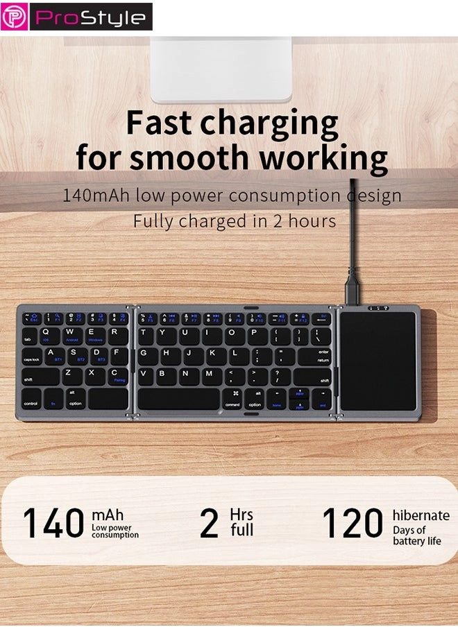 Foldable Wireless Keyboard - EN Wired/Wireless