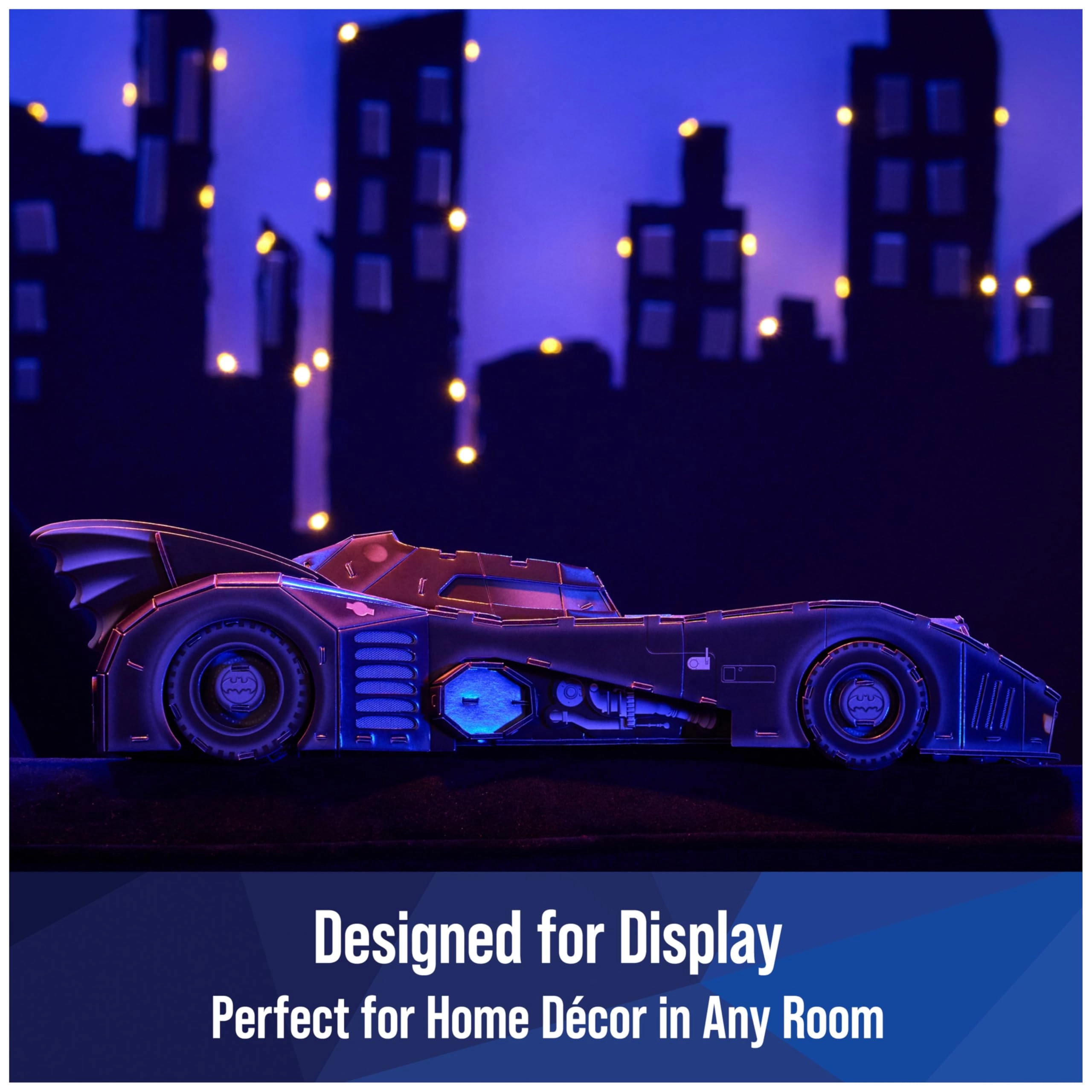 DC Batman Retro Batmobile - 3D Model Kit with Stand