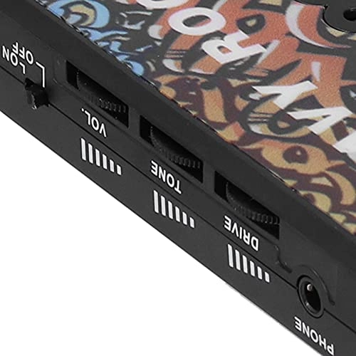 Guitar Plug Headphone Amp - Built-in Distortion Rechargeable lithium battery