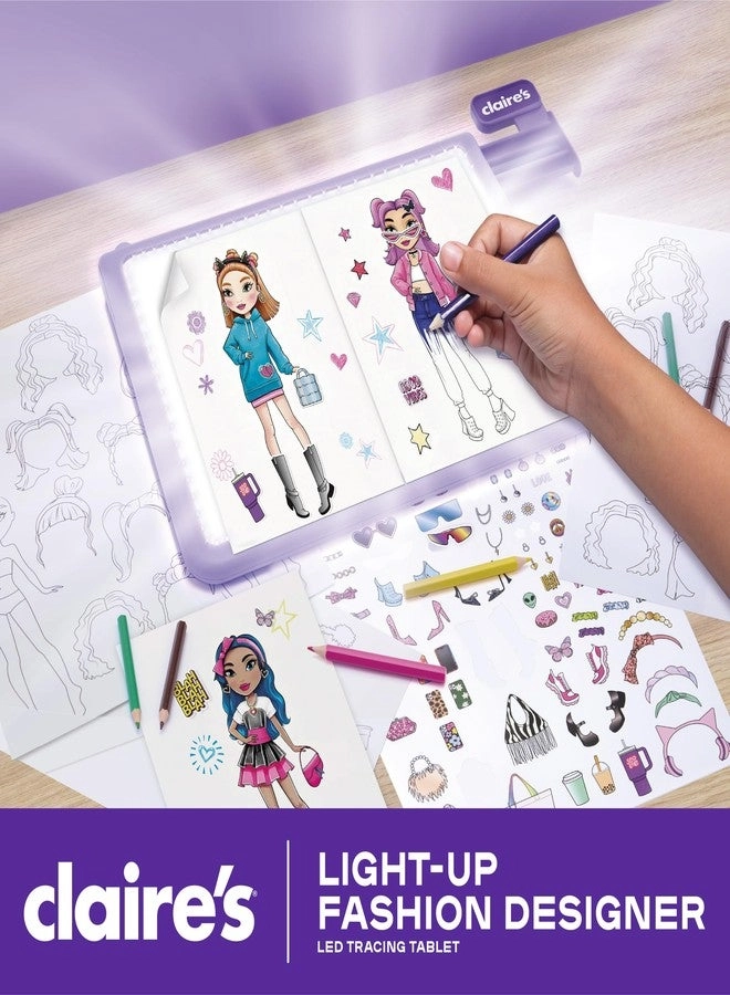 Light-Up Fashion Designer LED Tracing Tablet - 330-Piece Colored Pencils