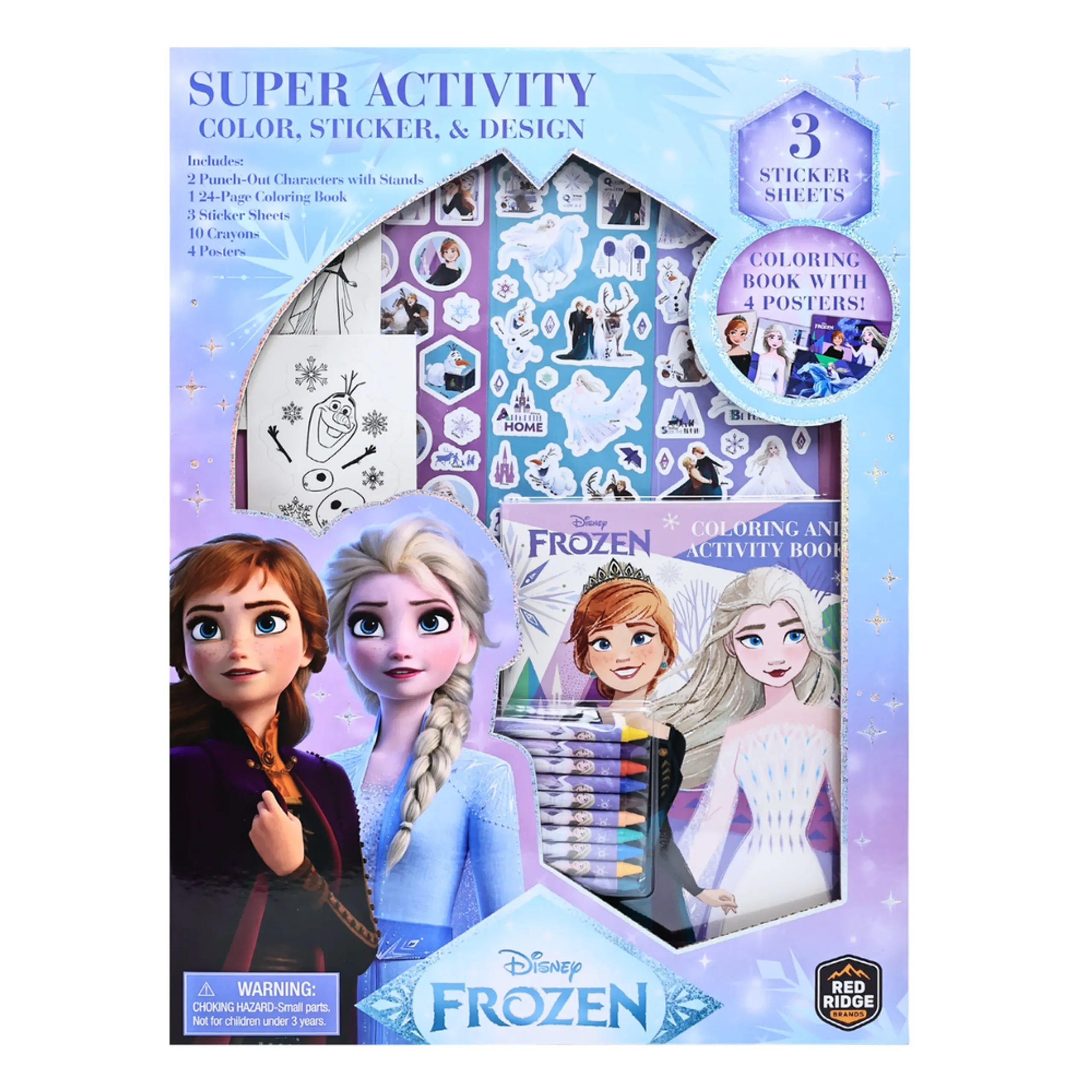 Disney Frozen Super Activity - 20 Pcs 10 Vibrant Crayons