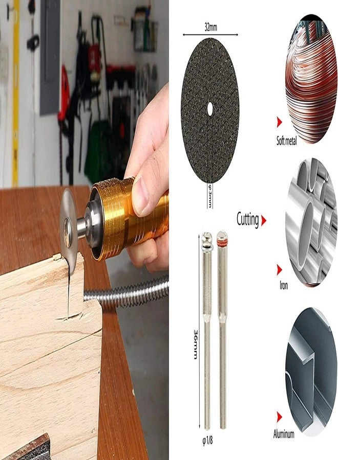 Diamond Discs + Mandrel + Diamonte Cutting Discs + Drill Bit Shank + Rotary Tool Blade + Disc Saw Carv - 3 Sets 25mm