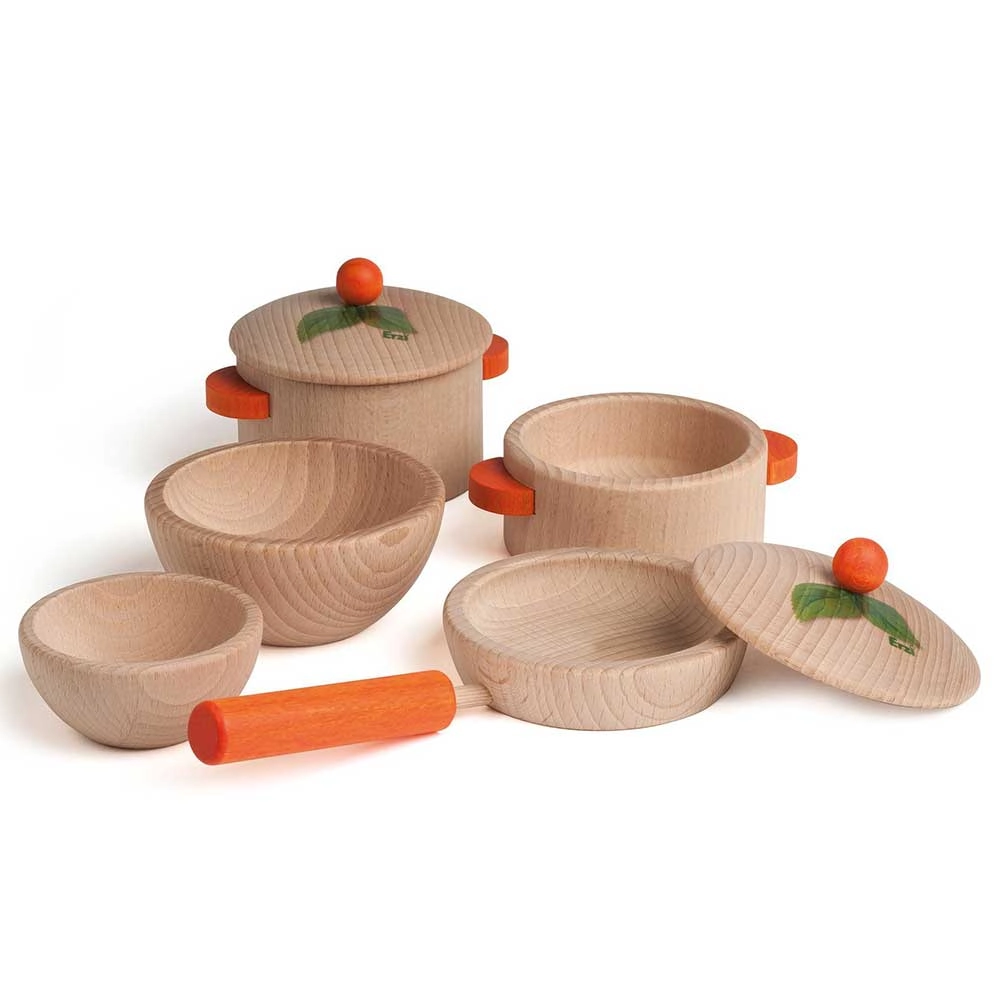 Erzi Cooking Set Nature - 7 pcs (TBOX-10659)