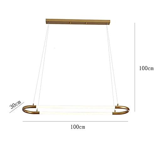 Crystal Chandelier - Golden tricolor light 100*38*30cm