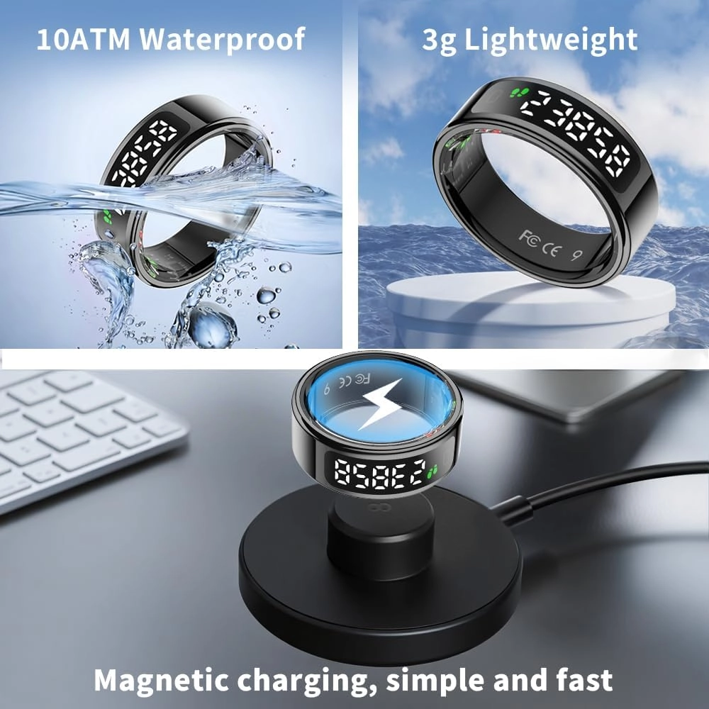 LCD Display Smart Ring - 11