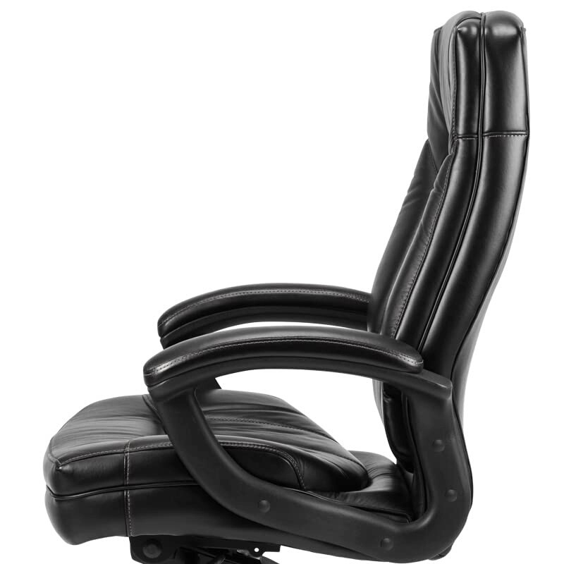 Desk Chair - PU Leather Brown High Back