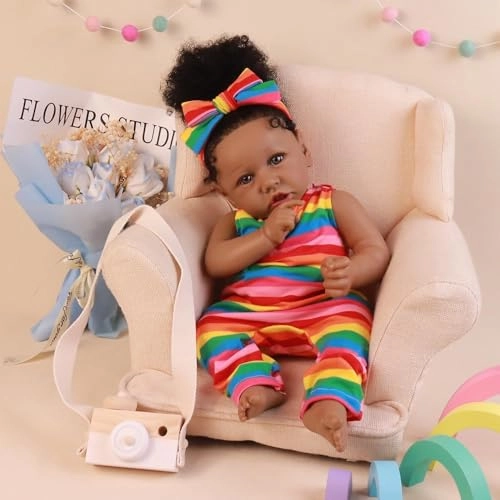 Reborn Baby Doll - 22inch Vinyl African American Ages 3+