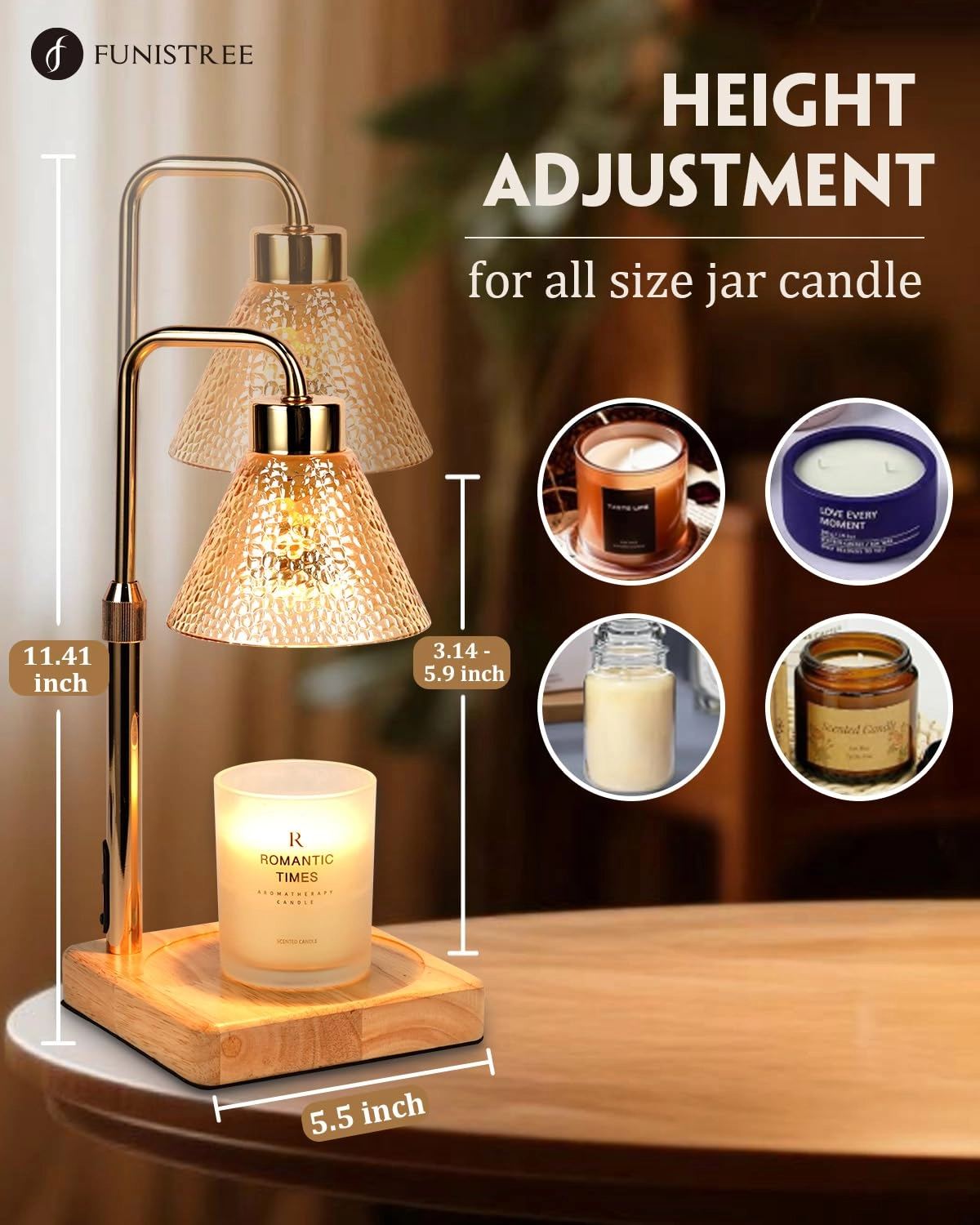 Strawberry Candle Warmer Lamp - Timer Dimmable