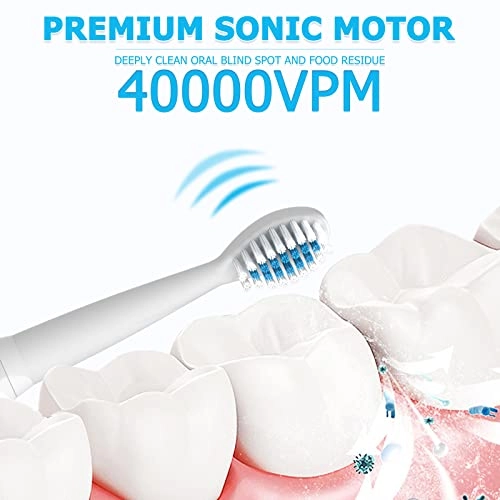 Dinosaur Electric Toothbrush - Kids Sonic Rechargeable 4 Brush Heads