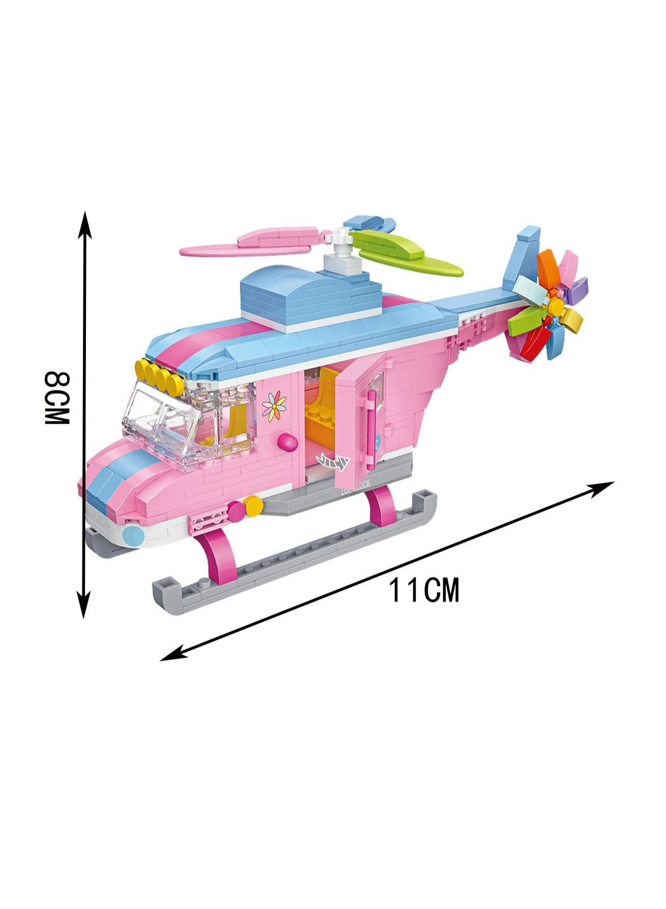 Helicopter Model Set - Pink 479 pcs