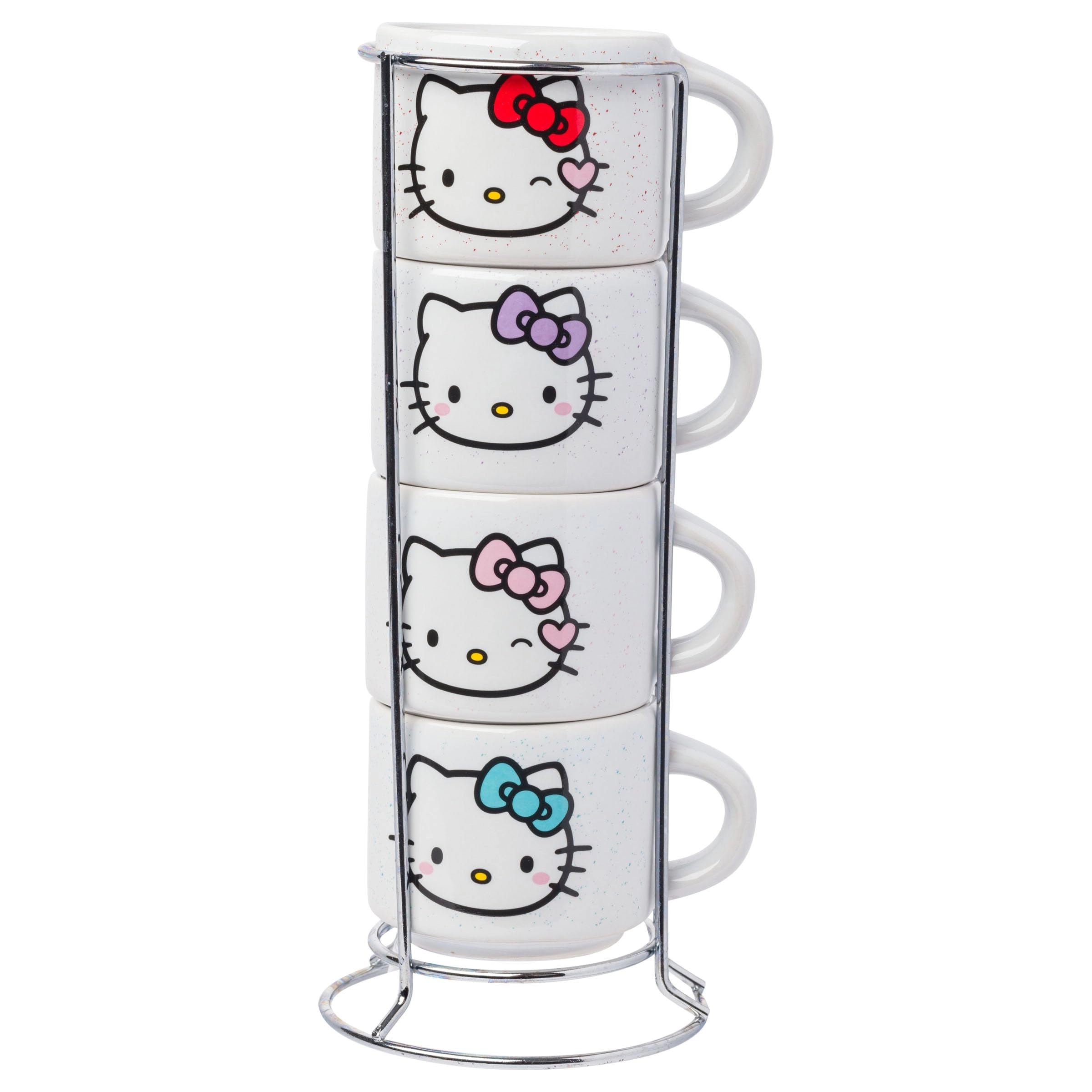 Silver Buffalo Hello Kitty Reusable Cup - 4 pcs Different Colored Bows