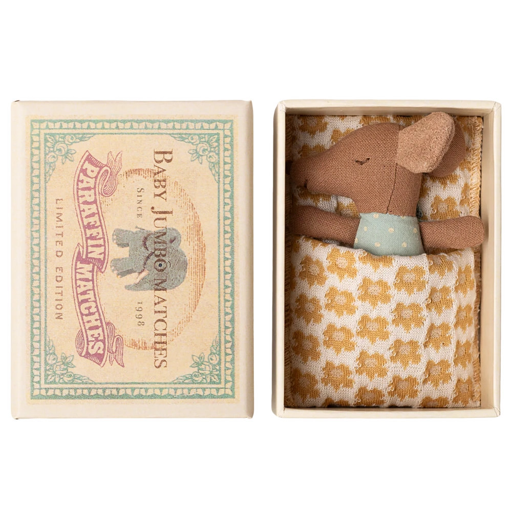 Maileg Mouse Sleepy Wakey Baby Blue