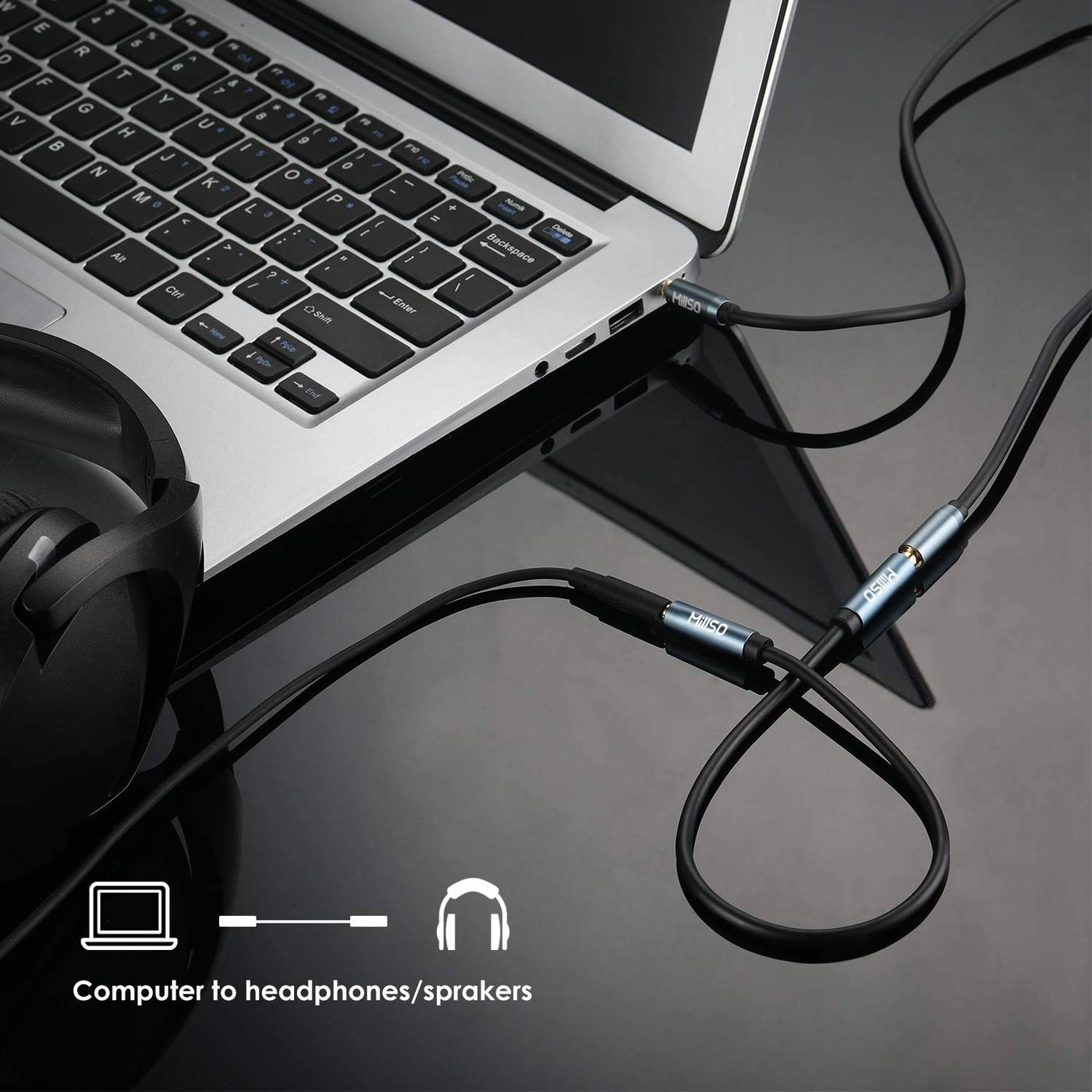 3.5mm Female to Female AUX Adapter Cable - 1m / 3.3 Feet