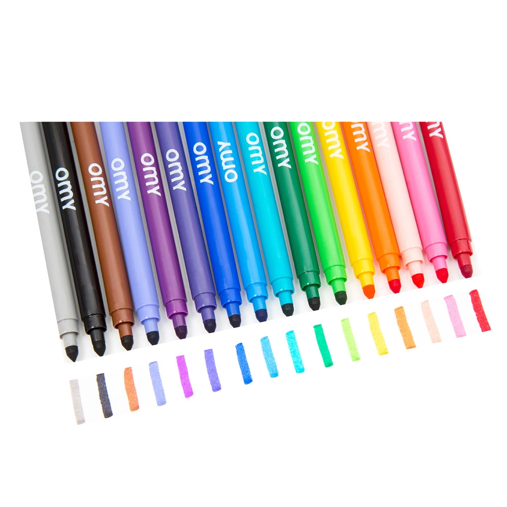 OMY Washable Felt Pen - 16pcs