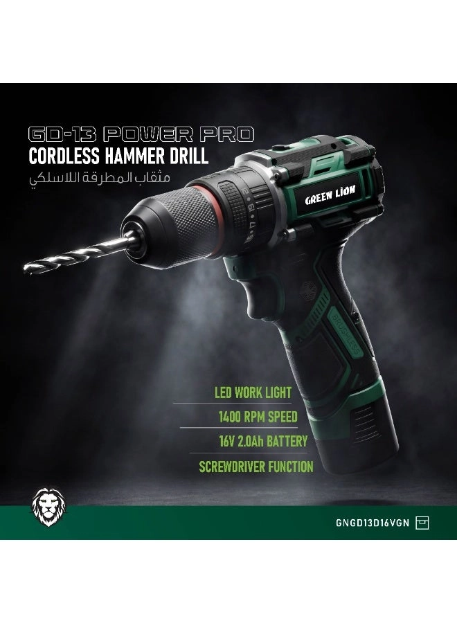 Cordless Hammer Drill - 2.0Ah