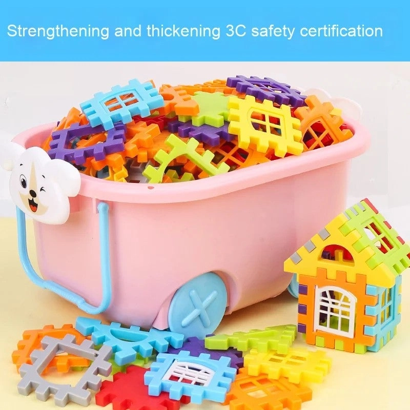 Large Plastic Building Blocks - 210 pcs