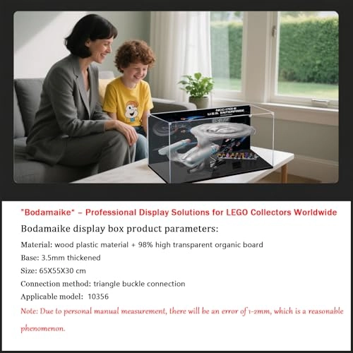 Display Case Compatible with Lego 10356 - 3mm acrylic 65 x 55 x 30 cm