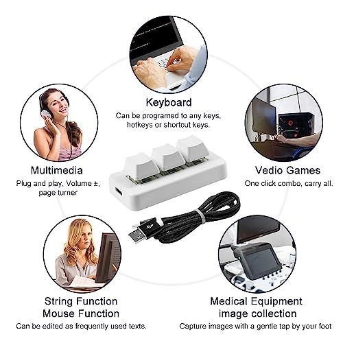 3-Key Mini Keypad - Bluetooth|USB-C