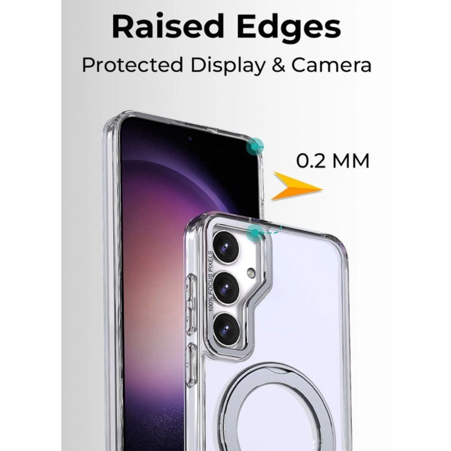 MagSafe Case - Assorted + Tempered Glass Screen Protector for Samsung S25 FE