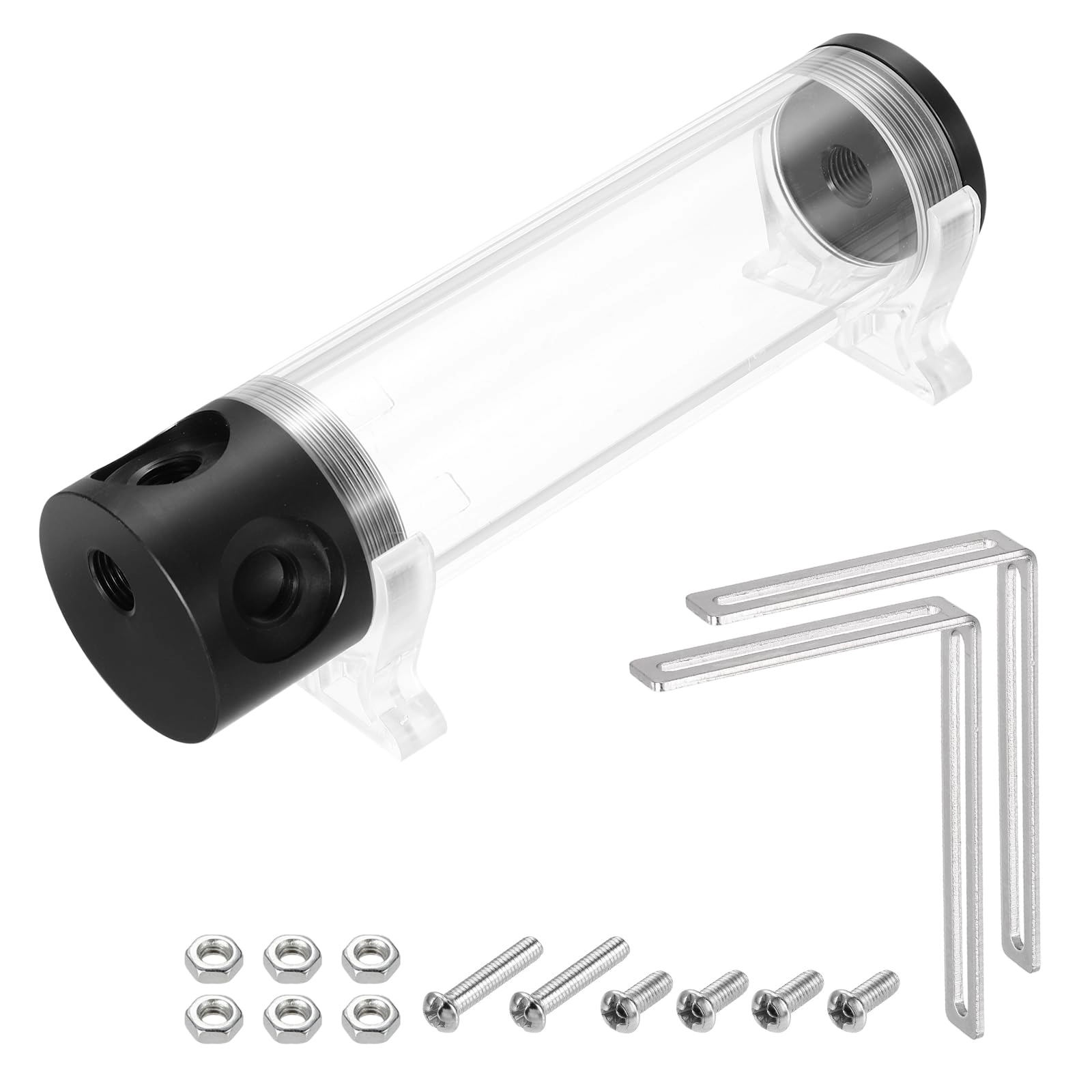 SourcingMap Water Cooling Tank - G1/4" 50mm x 190mm 1 in 3 out