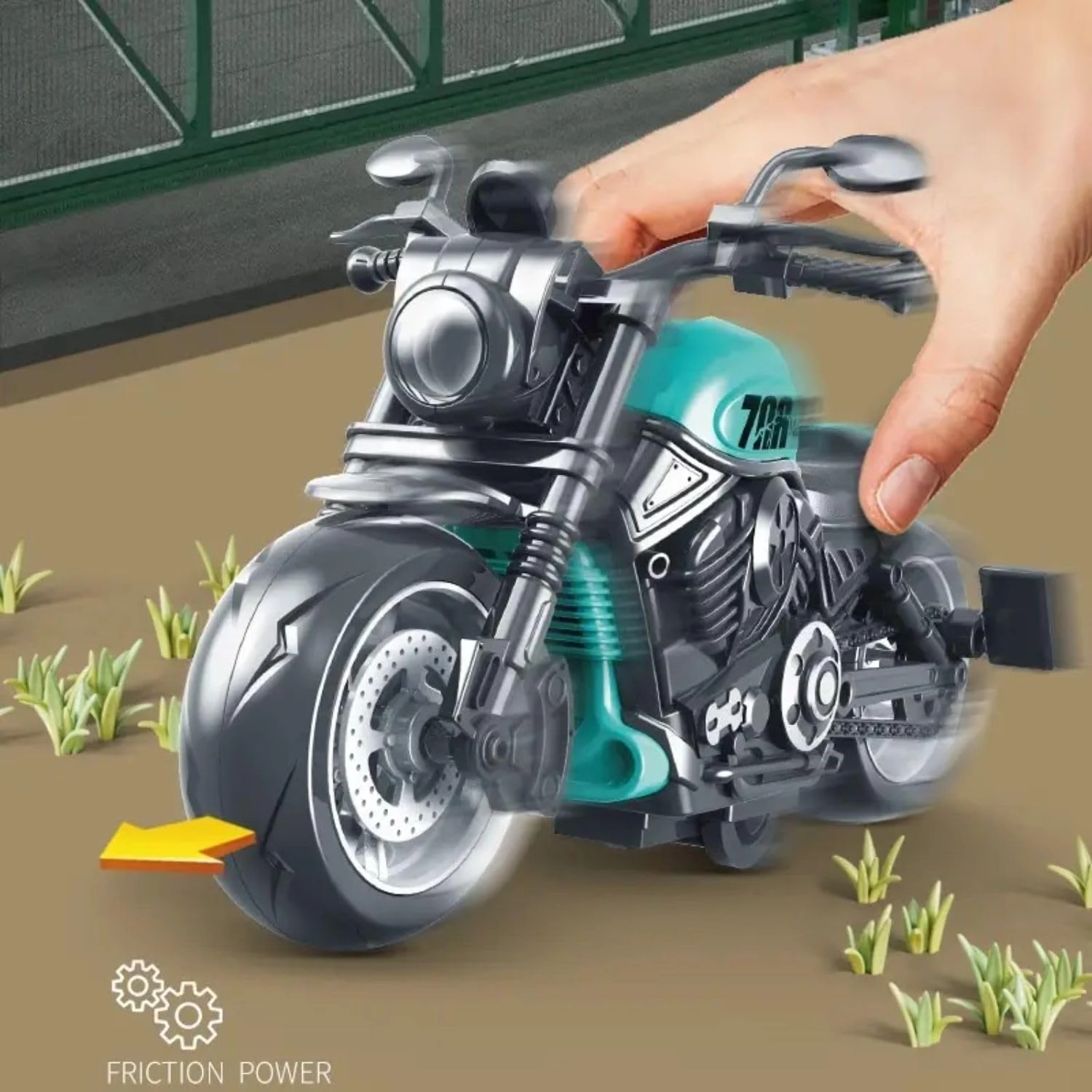Mini Racing Friction Bike - 1 Count