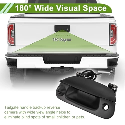 Tailgate Handle Backup Camera - Night vision