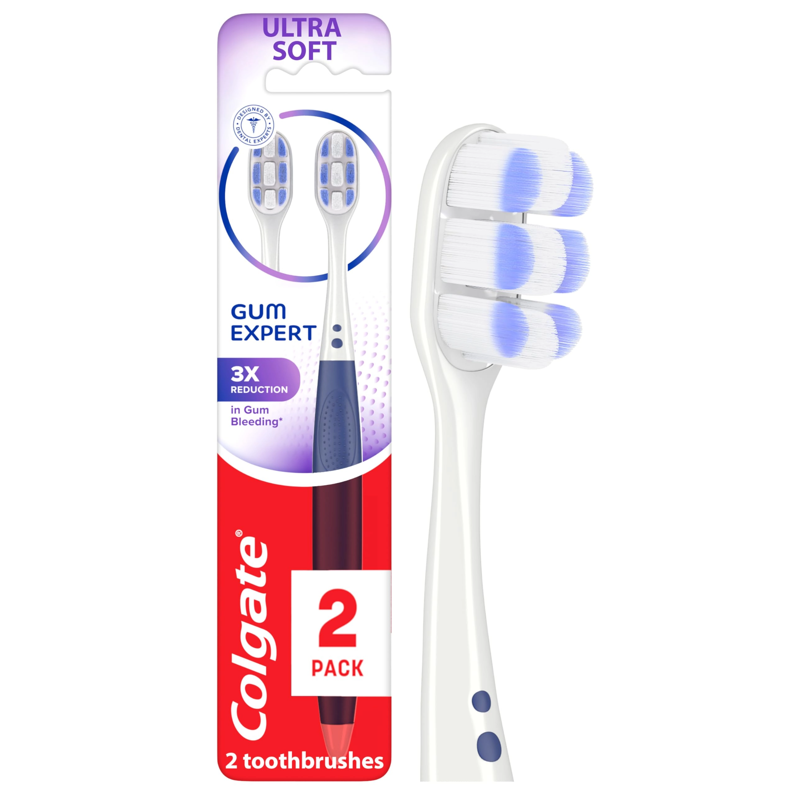 Colgate Gum Expert Toothbrush - Ultra Soft 2-Piece Pack