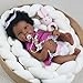 Reborn Baby Doll - 20Inch Full Vinyl Body African American black curly hair Ages 3+