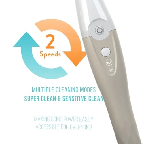 UV Sanitizing Sonic Toothbrush - Dual Speed Sandstone