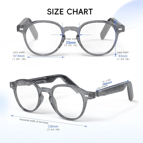 AI Glasses - 145 Languages 11H Music