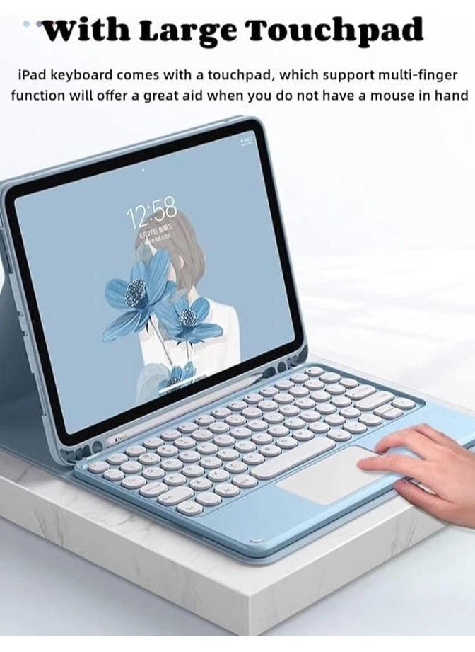 Keyboard Case with Touchpad and S Pen Holder for Galaxy Tab S9 Plus 12.4-inch (2023)