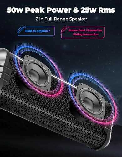 Motorcycle Sound Bar - two 2-inch