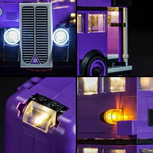 LED Light Set - Compatible with 76446 Knight Bus Adventure Battery Powered