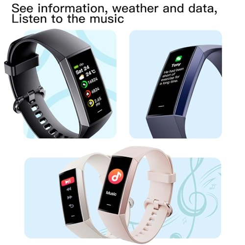Fitness Tracker - 1.1" AMOLED Heart Rate Monitor