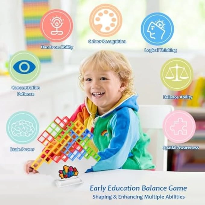 TETRA TOWER BALANCE GAME - 16 pcs