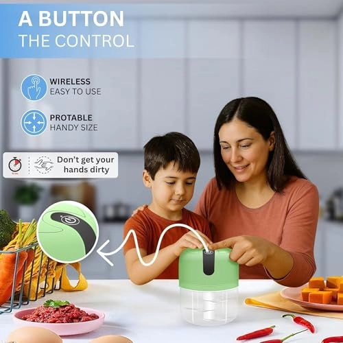 Mini Electric Chopper - Battery Powered