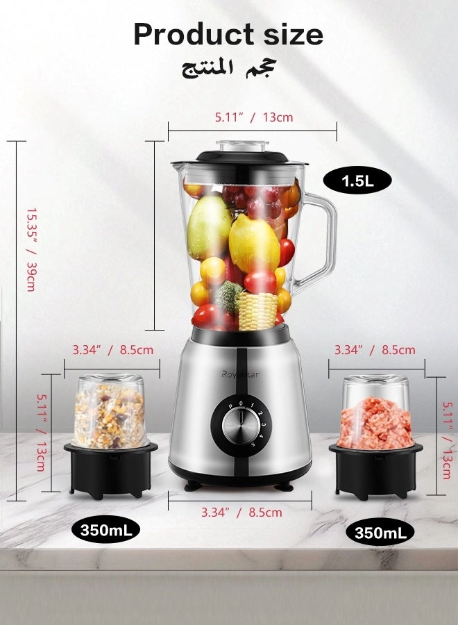 BL-101 - Multi-Function Blender Double Grinders Stainless Steel Blades