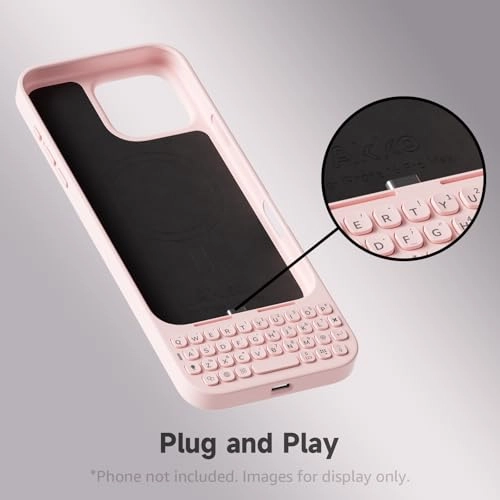 MetaKey Keyboard for iPhone 16 Pro Max - Cloud White USB