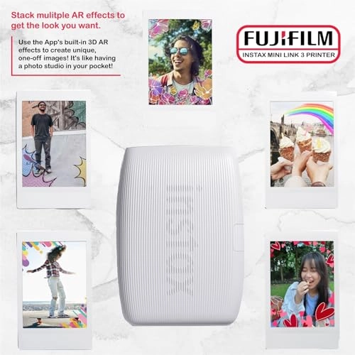 Mini Link 3 - Sage Green + INSTAX Mini Instant Film - 20 Exposures + Microfiber Cleaning Cloth