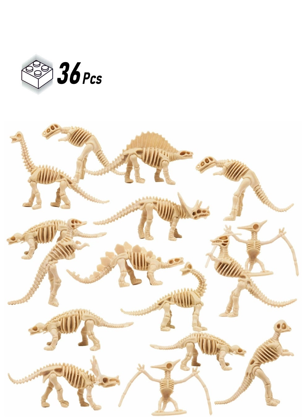 Excefore Dinosaur Fossil Skeletons Science - 36 pieces
