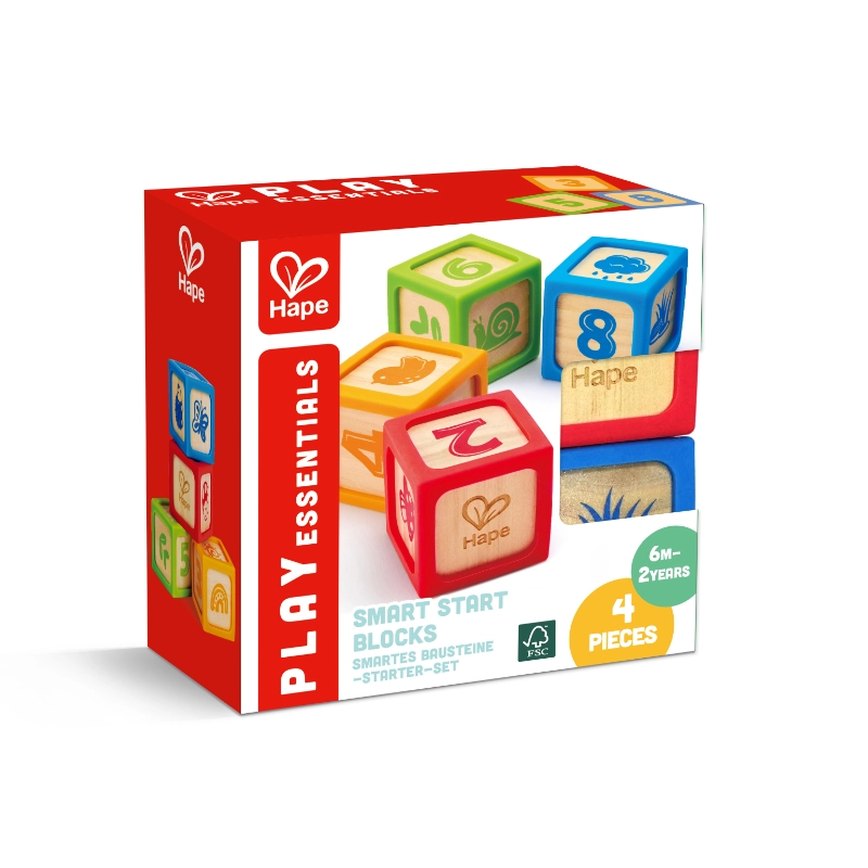 Grip-N-Stack Smart Blocks - Suitable for 6 months to 2 years 4 Pcs