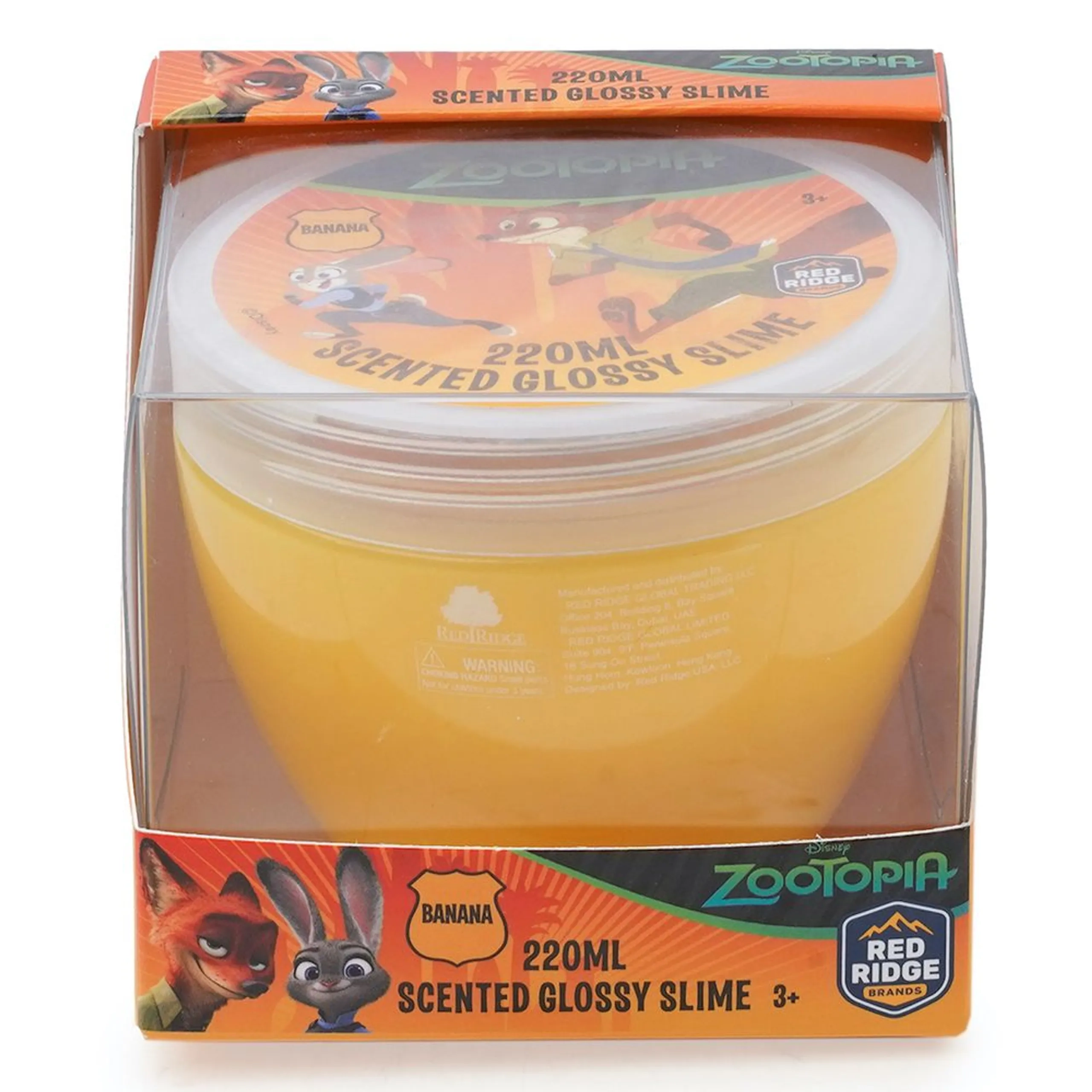 SLIME SQUAD Disney Zootopia Scented Glossy Slime - Banana 220 ml - 3 years+