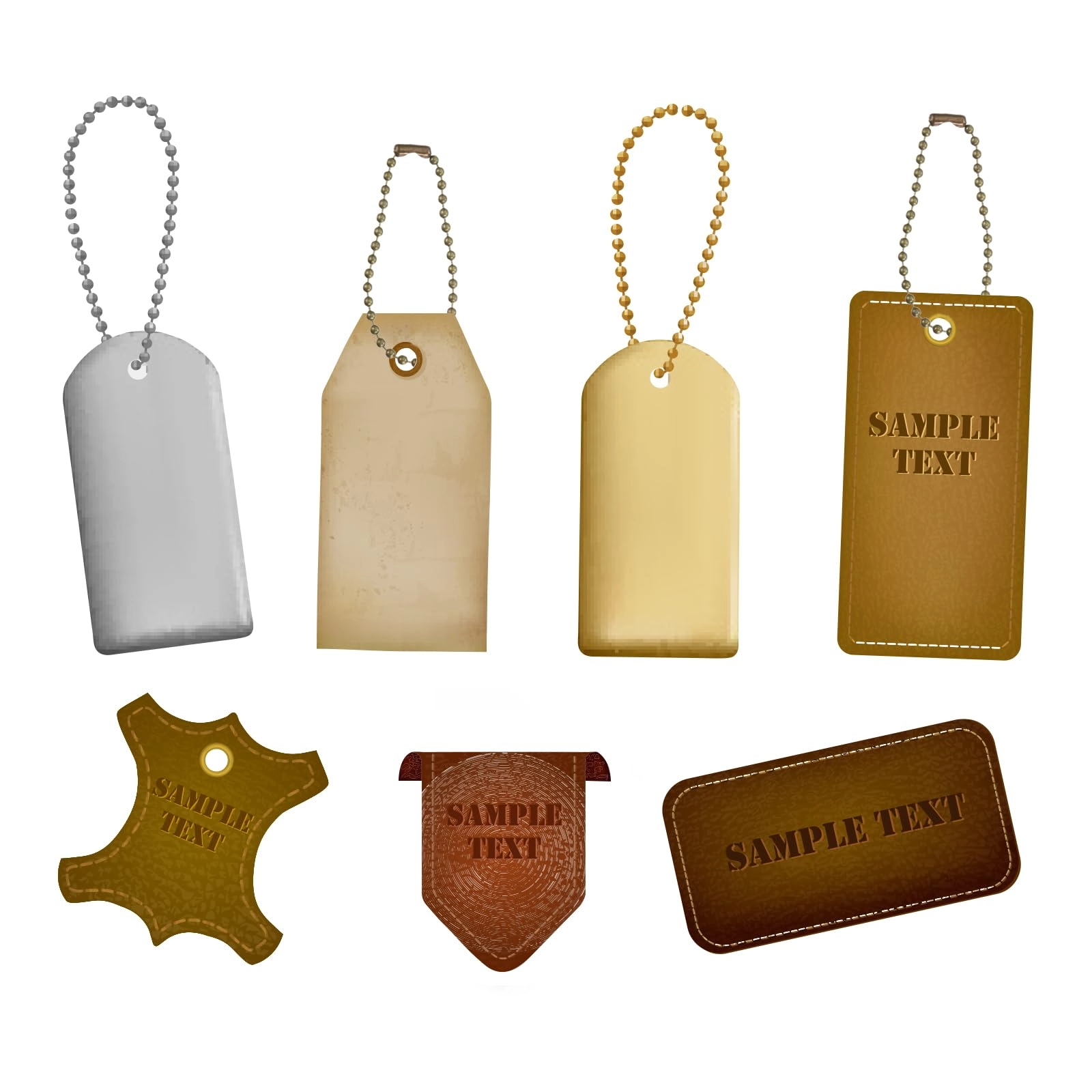 Ball Bead Chain - 20Pcs 12cm Silver