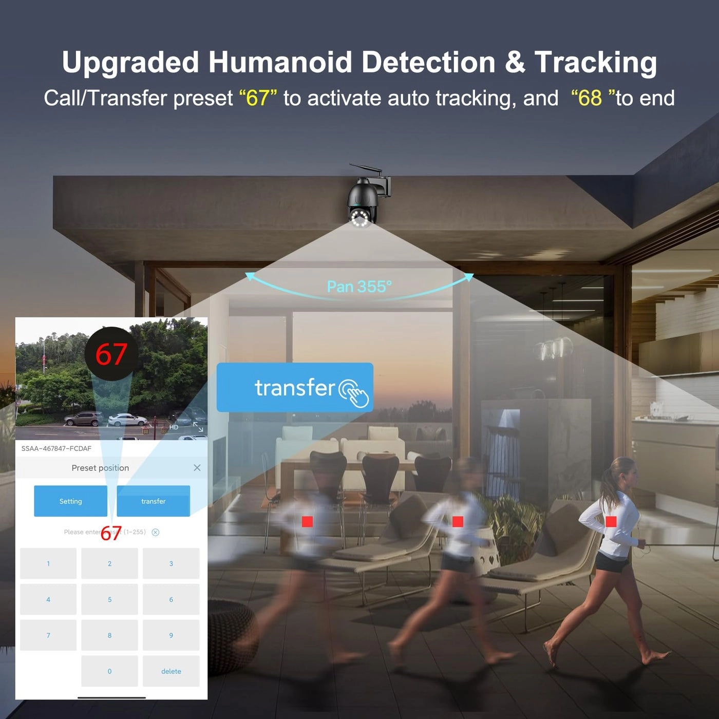 PTZ WiFi Security Camera 5MP