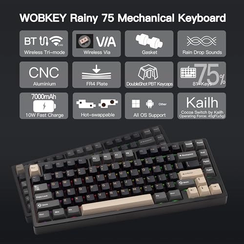 WOBKEY Rainy 75 - Standard Wired/Wireless